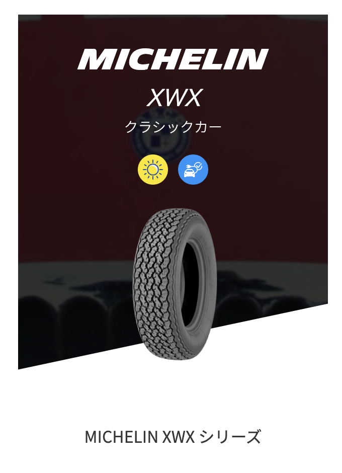 番外編 MICHELINクラシックタイヤ XWX