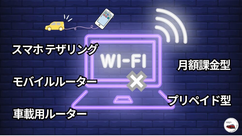 車でWiFiを使う組み合わせ