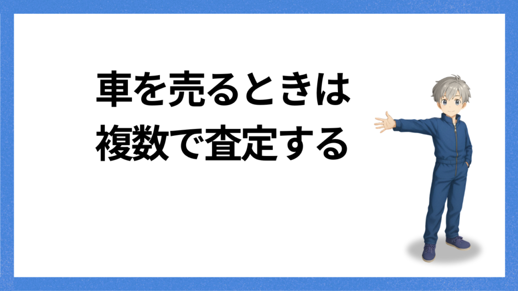 見出し：売るときは複数社で査定