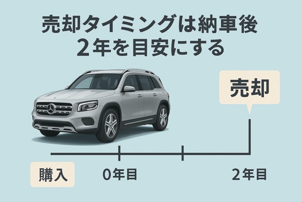 売却タイミングは納車後2年