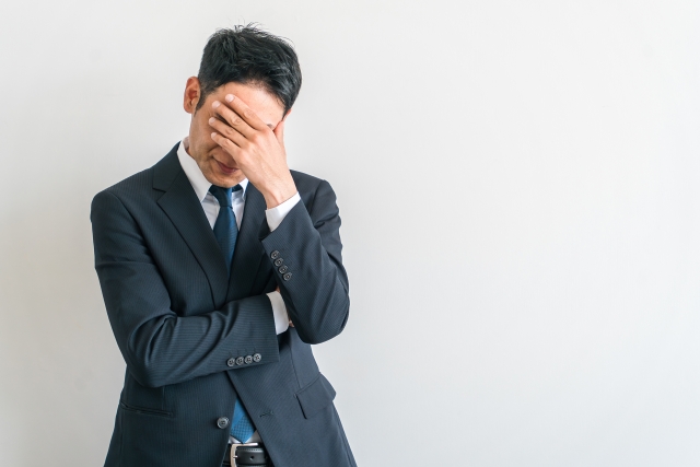 ローンに不安がある男性