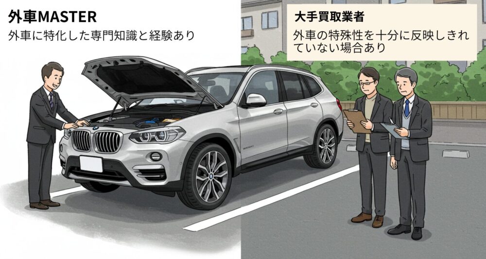 外車特有の価値や状態を把握して査定