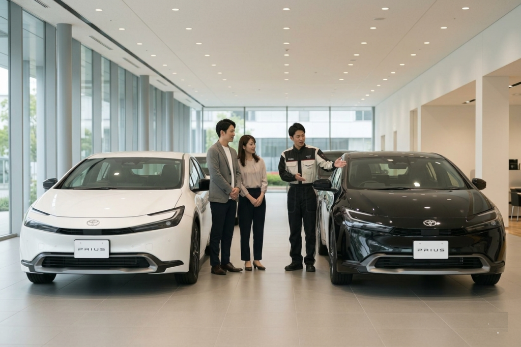 クルマテラスディーラーのプリウス