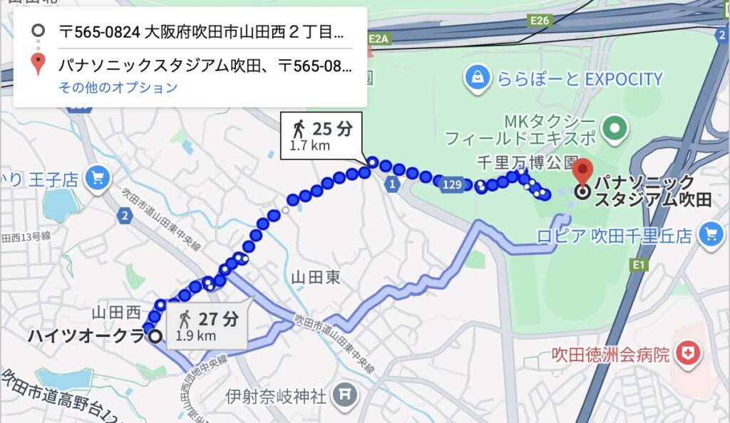 パナスタ山田西2‐16駐車場