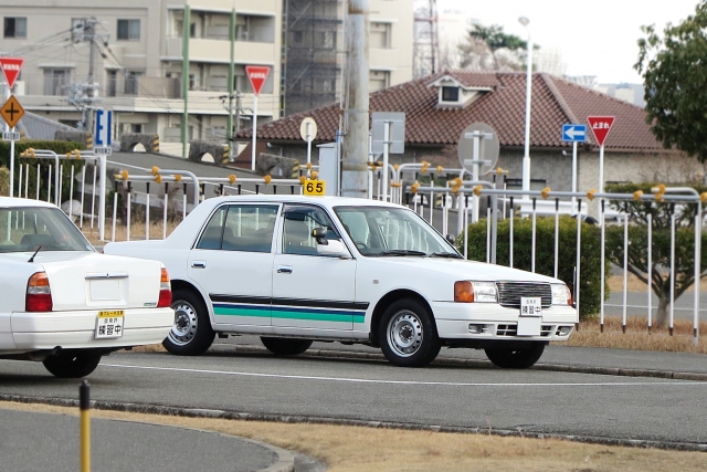自動車教習　練習中