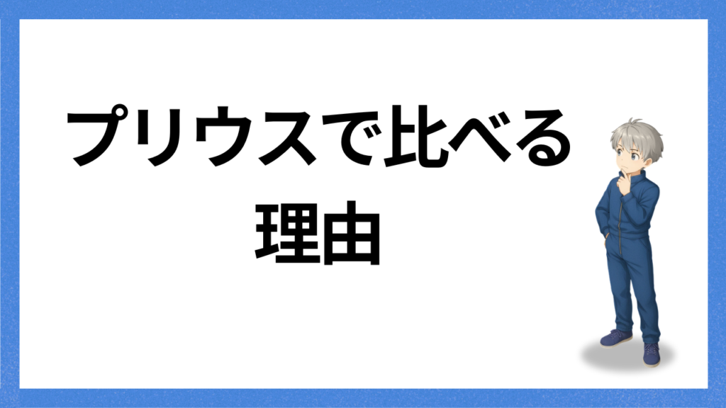見出し:プリウスで比べる理由