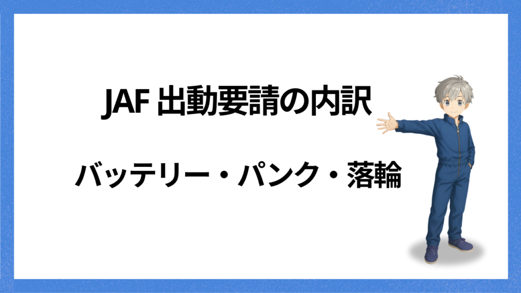 見出し:JAF出動の内訳